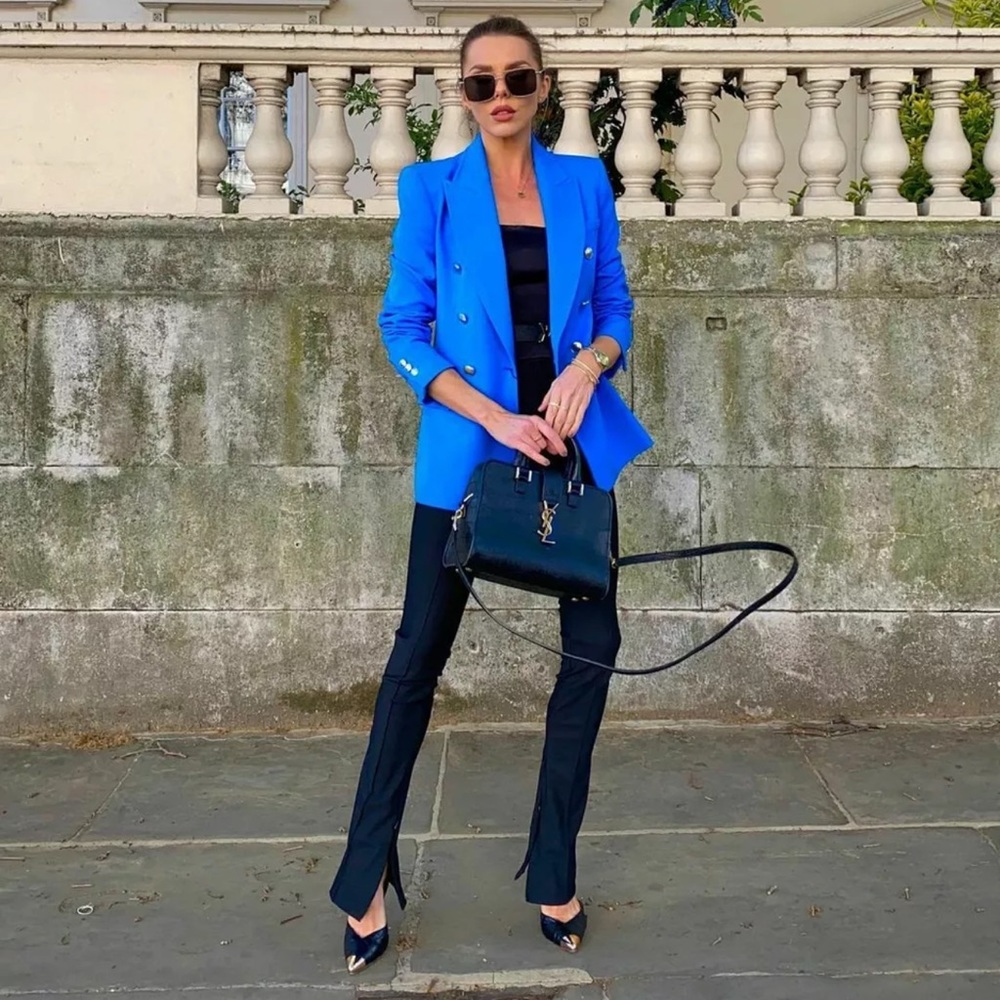 ZARA Double Breasted Balmain Style Blazer